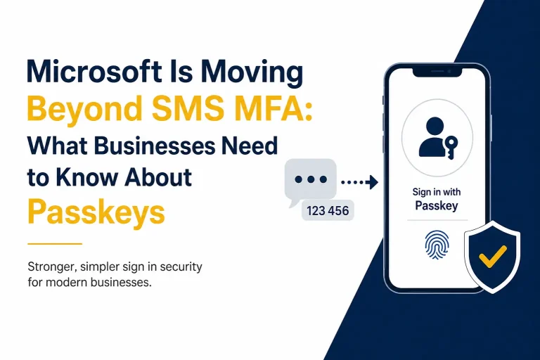 Microsoft Is Moving Beyond SMS MFA: What Businesses Need to Know About Passkeys