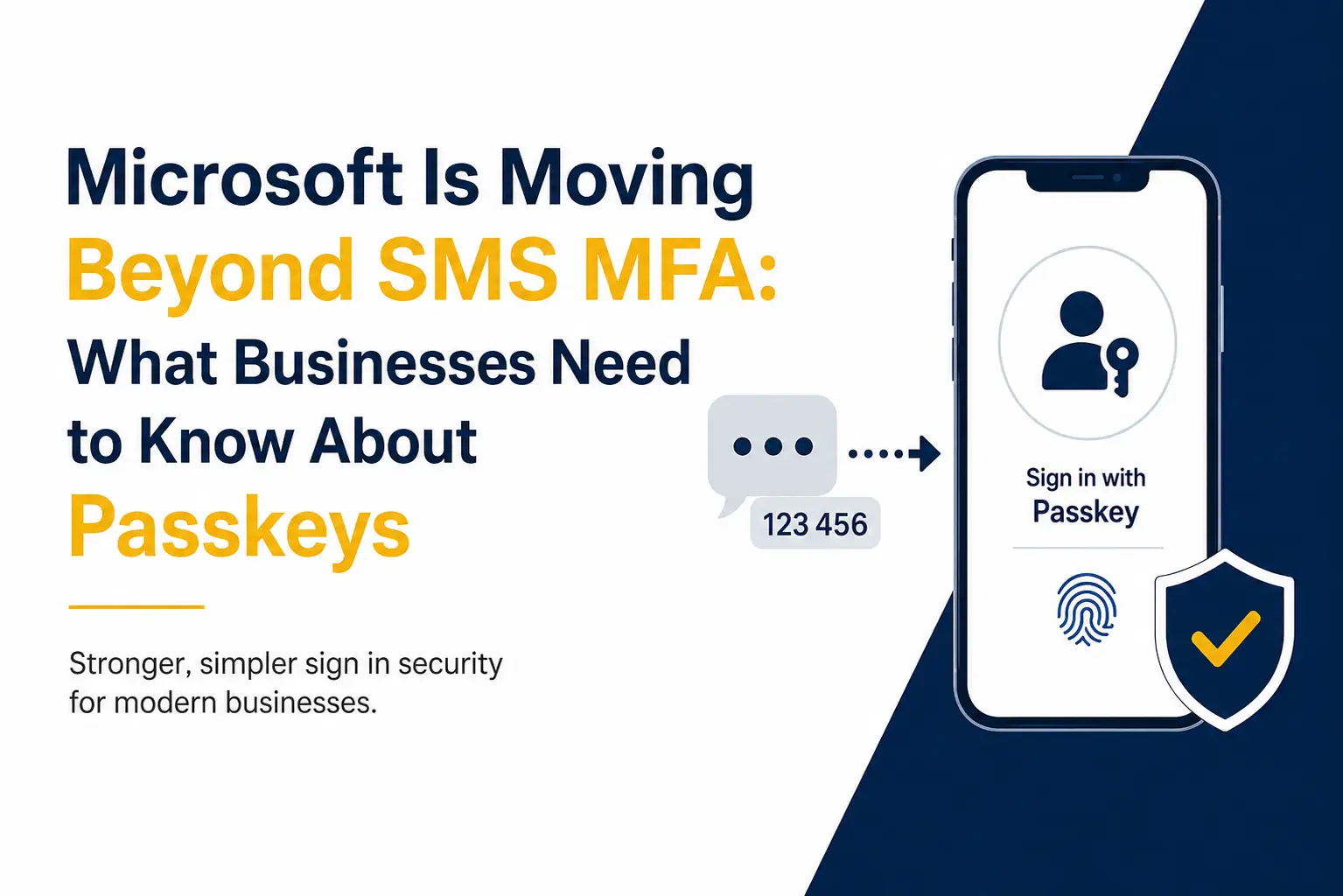 Microsoft Is Moving Beyond SMS MFA: What Businesses Need to Know About Passkeys