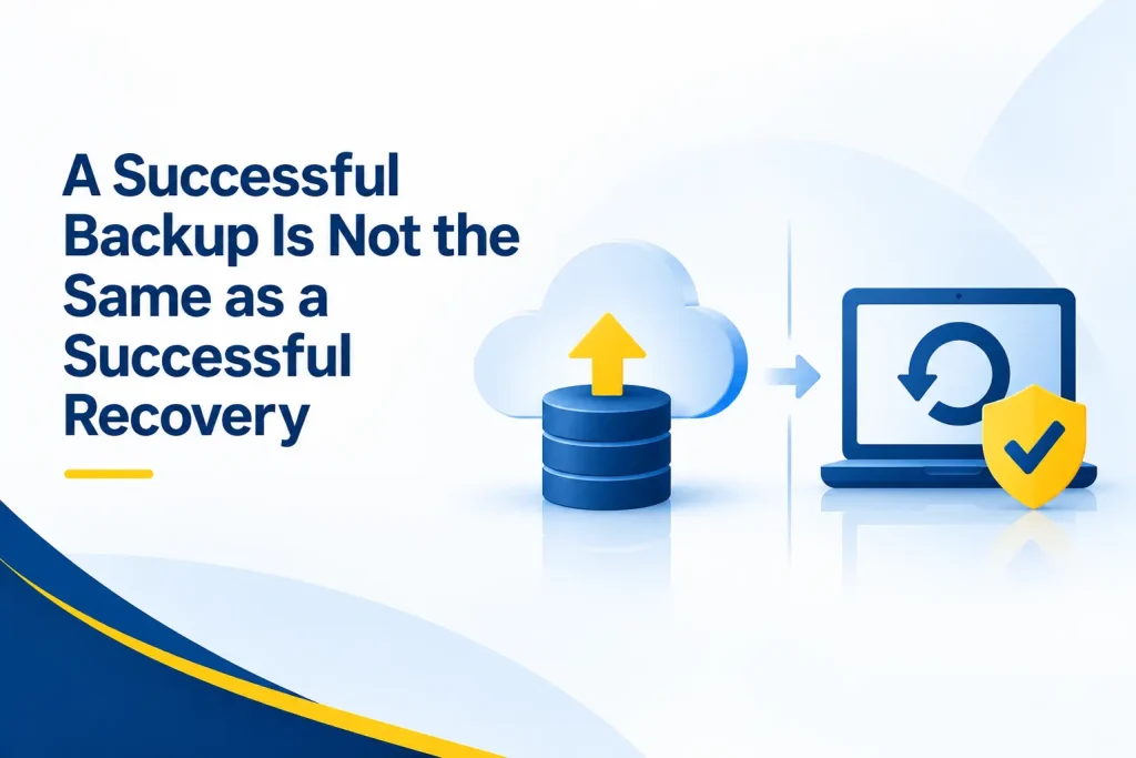A Successful Backup Is Not the Same as a Successful Recovery