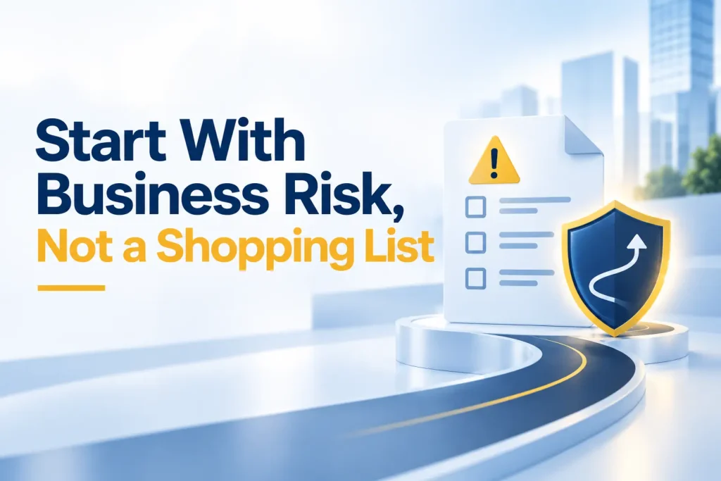 Start With Business Risk, Not a Shopping List